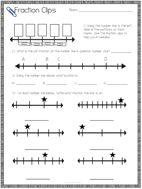 Teaching Number Line Fractions (with a freebie!) - The Owl Teacher